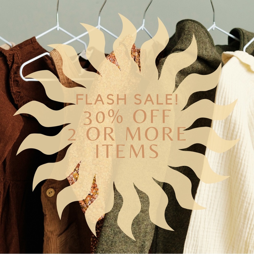 ✨ 3 HOUR FLASH SALE ✨ 30% off 2+ items